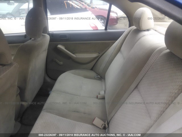 2HGES16304H601046 - 2004 HONDA CIVIC DX VP ლურჯი ფოტო 8