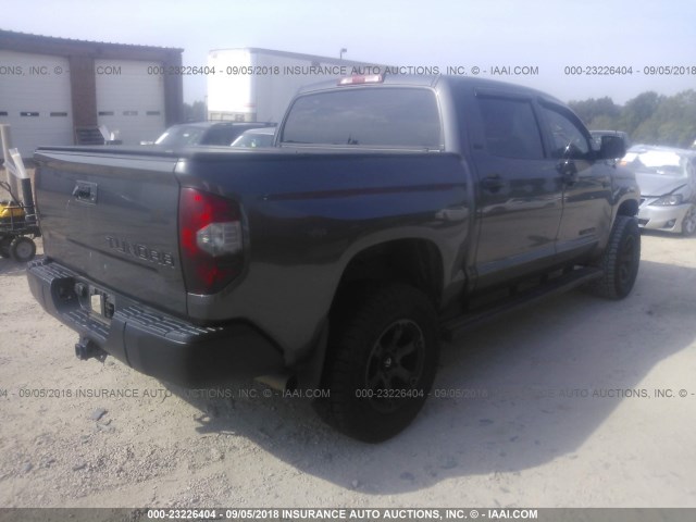 5TFDW5F1XGX506482 - 2016 TOYOTA Tundra CREWMAX SR5/TRD PRO GRAY photo 4