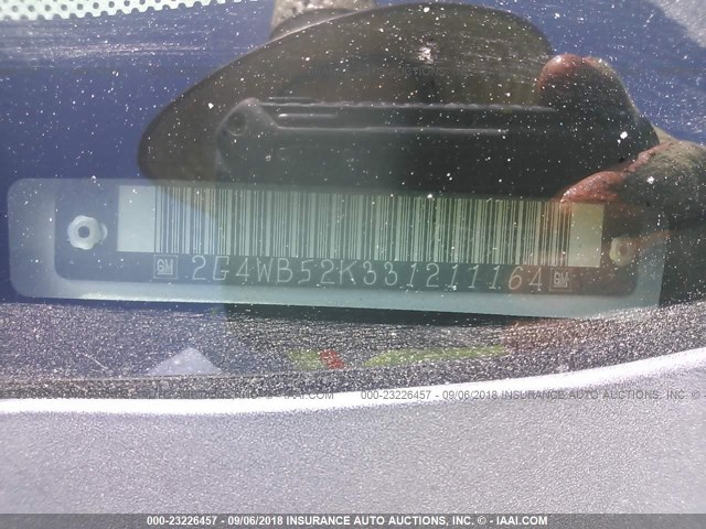 2G4WB52K331211164 - 2003 BUICK REGAL LS SILVER photo 9