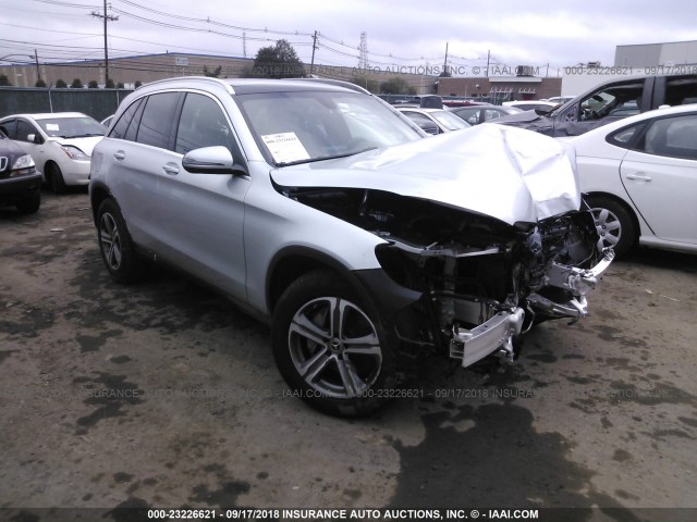 WDC0G4KB0JV057993 - 2018 MERCEDES-BENZ GLC 300 4MATIC SILVER photo 1