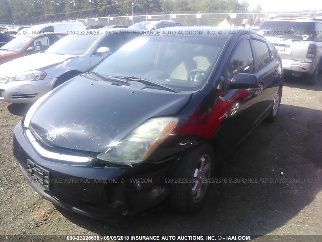 JTDKB20U767507673 - 2006 TOYOTA PRIUS BLACK photo 2