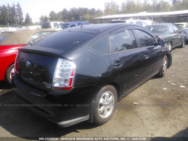 JTDKB20U767507673 - 2006 TOYOTA PRIUS BLACK photo 4