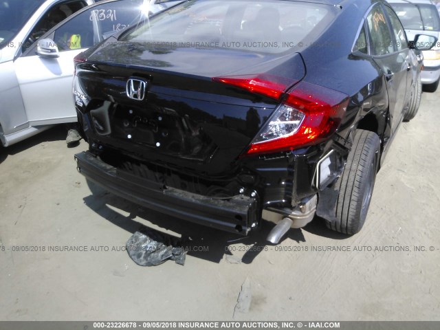 2HGFC2F50JH573818 - 2018 HONDA CIVIC LX BLACK photo 6