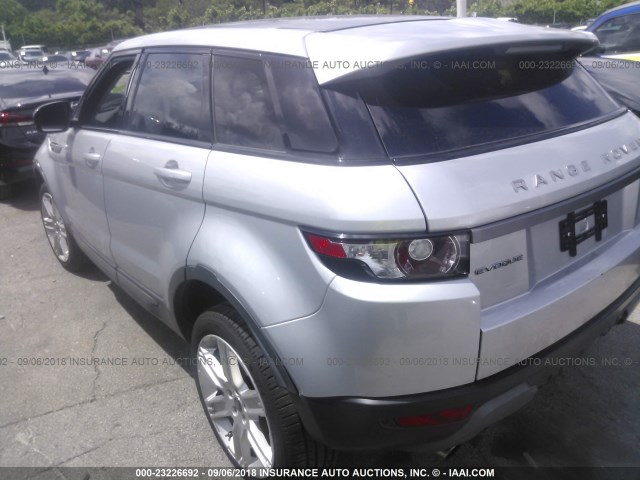 SALVP2BG4DH725835 - 2013 LAND ROVER RANGE ROVER EVOQU PURE PLUS SILVER photo 3