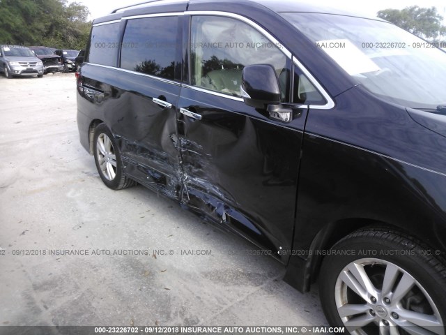 JN8AE2KP4B9004034 - 2011 NISSAN QUEST S/SV/SL/LE BLACK photo 6