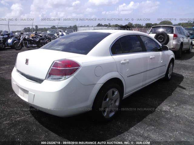 1G8ZS57N47F141977 - 2007 SATURN AURA XE WHITE photo 4