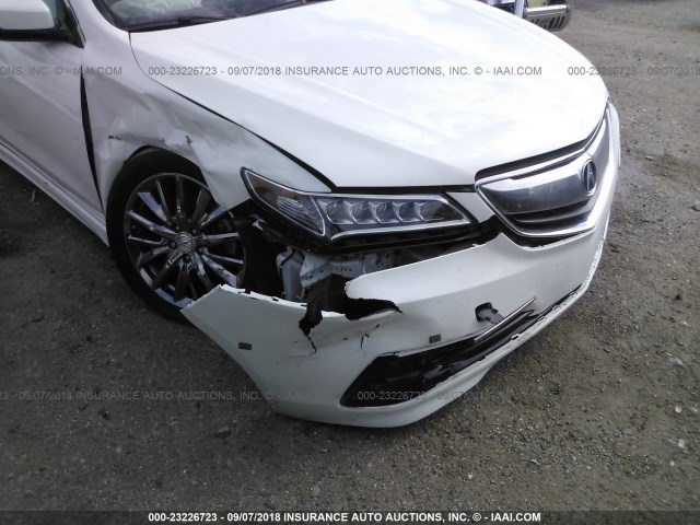 19UUB1F54HA007285 - 2017 ACURA TLX TECH WHITE photo 6