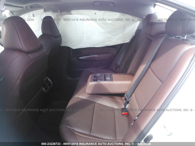 19UUB1F54HA007285 - 2017 ACURA TLX TECH WHITE photo 8