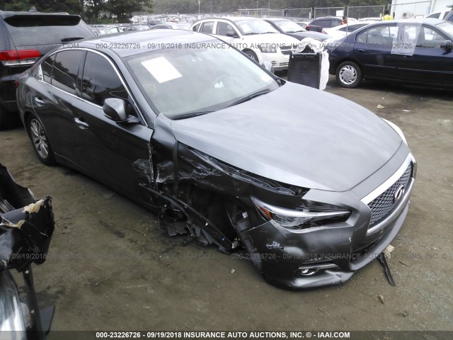 JN1BV7AR1FM419432 - 2015 INFINITI Q50 PREMIUM/SPORT GRAY photo 1