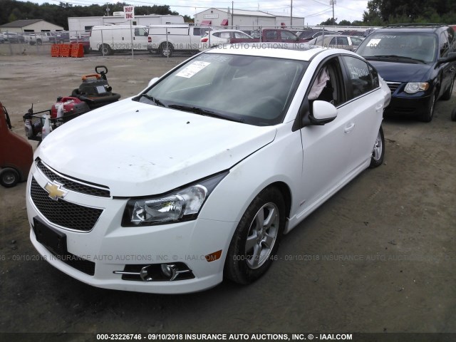 1G1PC5SB1E7254888 - 2014 CHEVROLET CRUZE LT WHITE photo 2