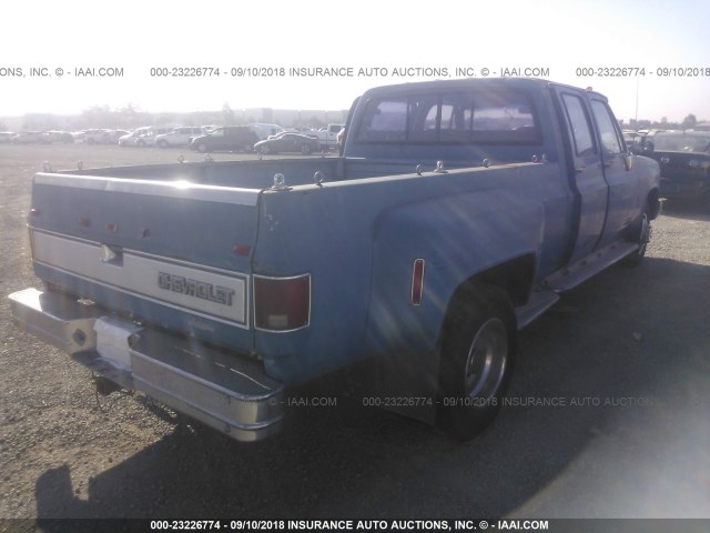 1GCHR33N5KJ104725 - 1989 CHEVROLET R3500 BLUE photo 4