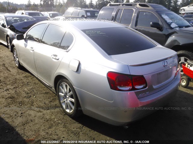 JTHBH96S265021084 - 2006 LEXUS GS GENERATION 2006 300 SILVER photo 3