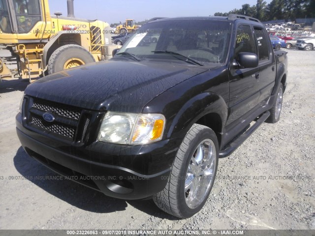 1FMZU67K85UB17892 - 2005 FORD EXPLORER SPORT TR  BLACK photo 2