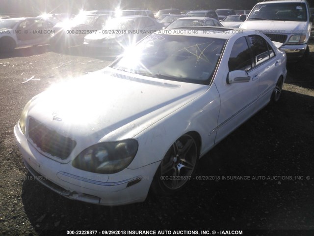 WDBNG70J41A162758 - 2001 MERCEDES-BENZ S 430 WHITE photo 6