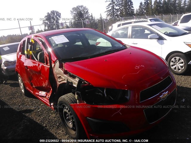 1G1JB6SG5E4112829 - 2014 CHEVROLET SONIC LS 红色 照片 1