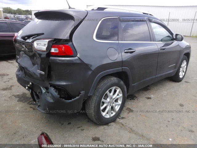 1C4PJMCB1FW714628 - 2015 JEEP CHEROKEE LATITUDE BLACK photo 4