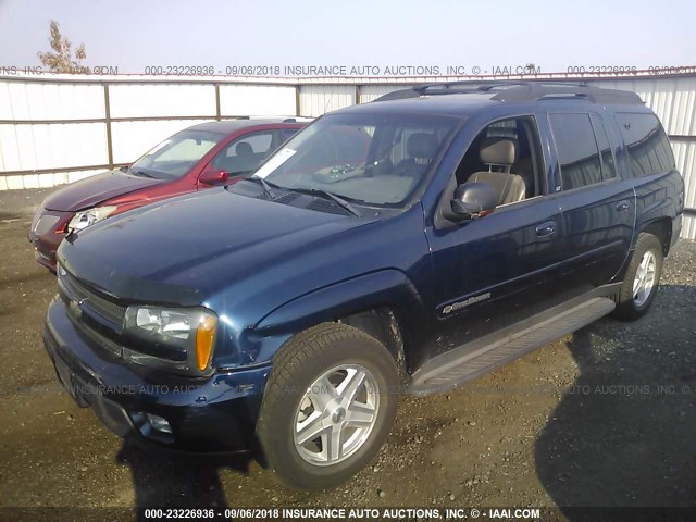 1GNET16S236151572 - 2003 CHEVROLET TRAILBLAZER EXT BLUE photo 2