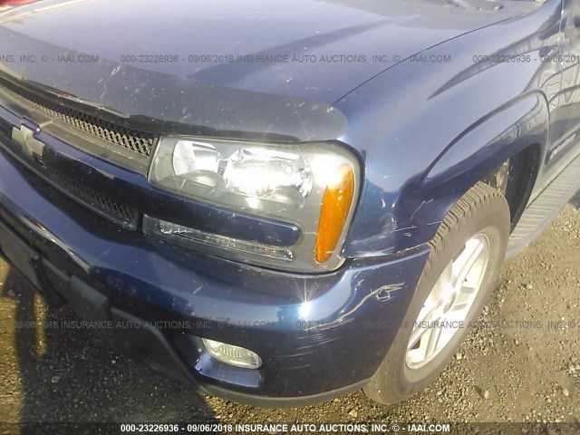 1GNET16S236151572 - 2003 CHEVROLET TRAILBLAZER EXT BLUE photo 6