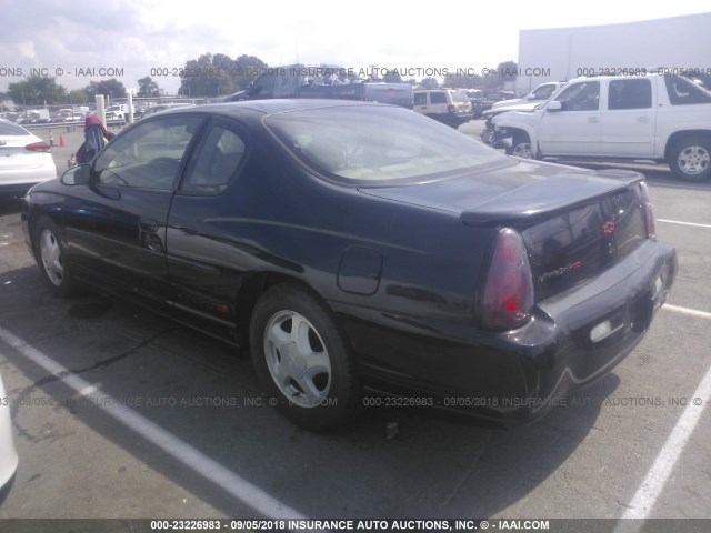 2G1WX12KXY9343953 - 2000 CHEVROLET MONTE CARLO SS შავი ფოტო 3