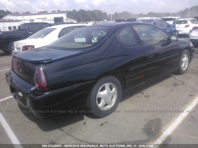 2G1WX12KXY9343953 - 2000 CHEVROLET MONTE CARLO SS შავი ფოტო 4