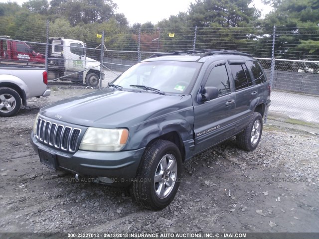 1J8GW68J83C573270 - 2003 JEEP GRAND CHEROKEE OVERLAND GRAY photo 2