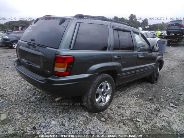 1J8GW68J83C573270 - 2003 JEEP GRAND CHEROKEE OVERLAND GRAY photo 4