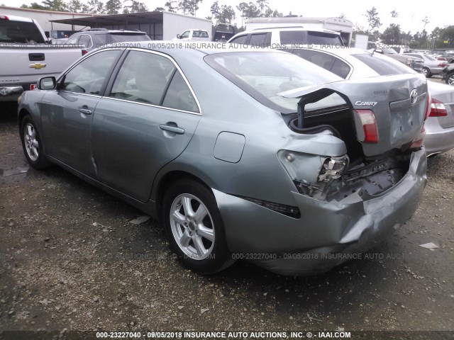 4T1BE46K07U623711 - 2007 TOYOTA CAMRY NEW GENERAT CE/LE/XLE/SE GREEN photo 3