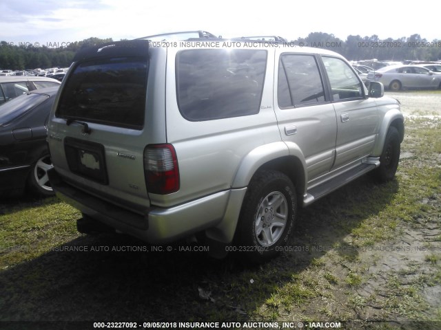 JT3GN87R5X0130129 - 1999 TOYOTA 4RUNNER LIMITED SILVER photo 4