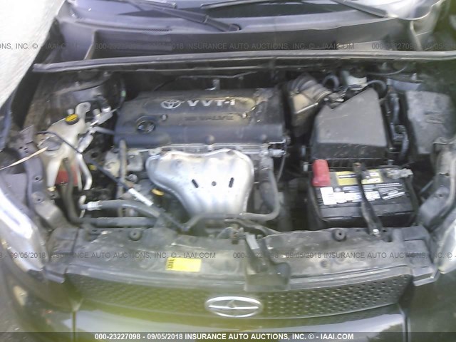 JTLKE50E881059701 - 2008 TOYOTA SCION XB 黑色 照片 10