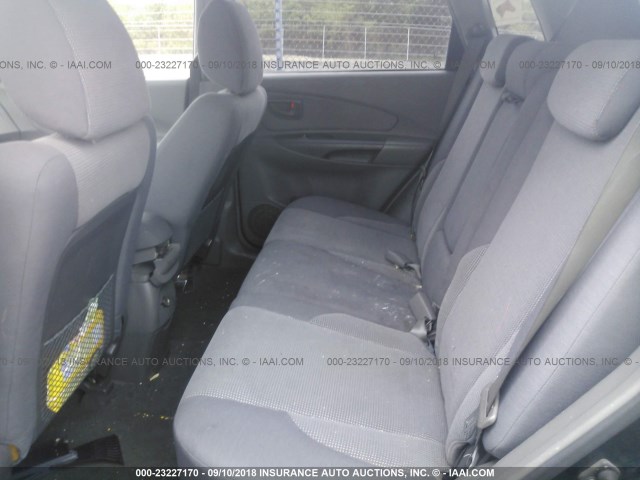 KM8JM12B76U380836 - 2006 HYUNDAI TUCSON GL BLACK photo 8