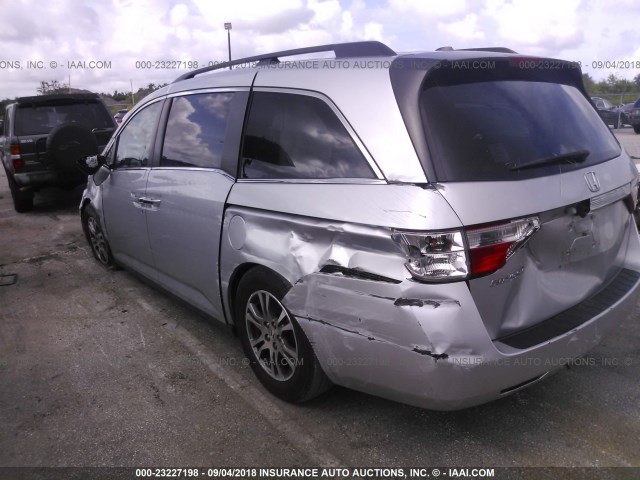 5FNRL5H6XDB056474 - 2013 HONDA ODYSSEY EXL SILVER photo 3