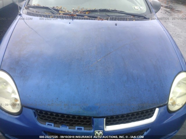 1B3ES56C65D205550 - 2005 DODGE NEON SXT BLUE photo 6