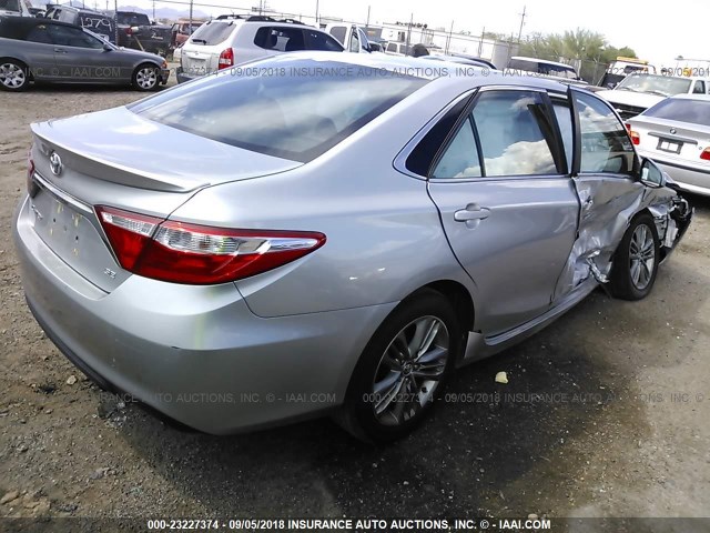4T1BF1FK5FU978089 - 2015 TOYOTA CAMRY LE/XLE/SE/XSE SILVER photo 4