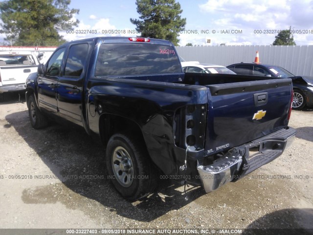 3GCPCREA8CG225911 - 2012 CHEVROLET SILVERADO C1500  LS BLUE photo 3