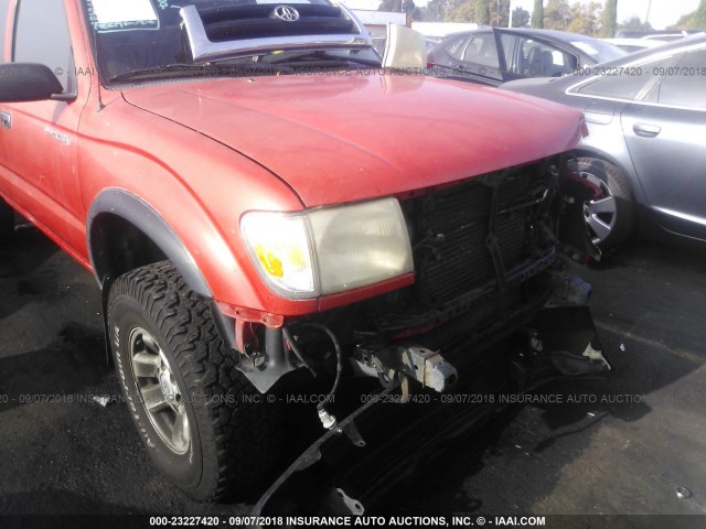 4TASN92N9XZ434720 - 1999 TOYOTA TACOMA XTRACAB PRERUNNER RED photo 6