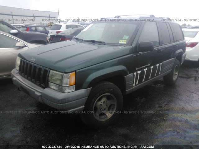 1J4GZ58S4WC127164 - 1998 JEEP GRAND CHEROKEE LAREDO/TSI GREEN photo 2