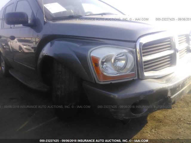 1D4HB58D55F505590 - 2005 DODGE DURANGO LIMITED GRAY photo 6