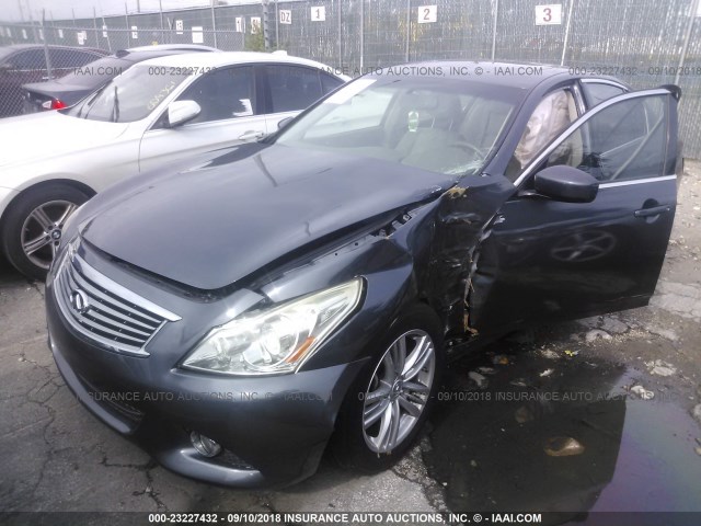 JN1DV6AP8CM810512 - 2012 INFINITI G25 JOURNEY BLUE photo 6