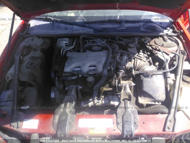 2G1WW12M9W9283407 - 1998 CHEVROLET MONTE CARLO LS წითელი ფოტო 10