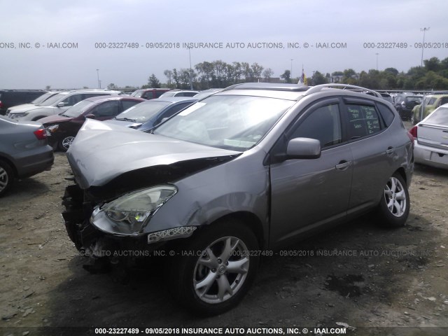 JN8AS58T58W302858 - 2008 NISSAN ROGUE S/SL GRAY photo 2