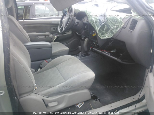 5TEHN72N14Z318821 - 2004 TOYOTA TACOMA DOUBLE CAB 银色 照片 5