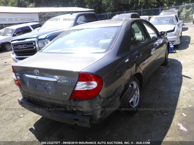 4T1BF32KX24518048 - 2002 TOYOTA CAMRY LE/XLE/SE Сұр фото 4