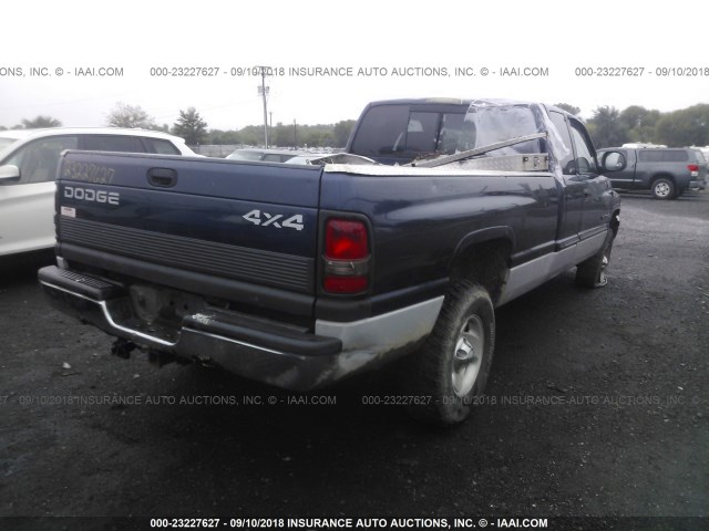 3B7HF13Z3YG123512 - 2000 DODGE RAM 1500 BLUE photo 4