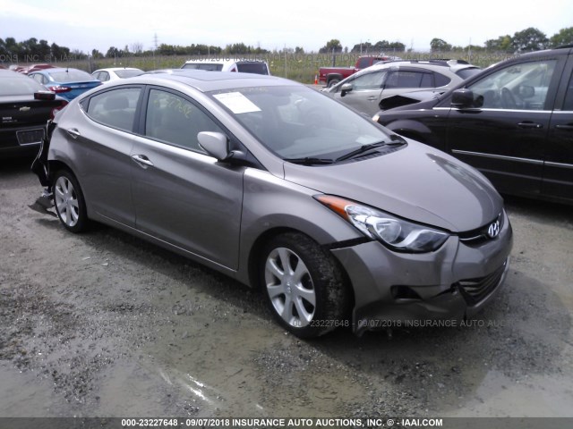 5NPDH4AE2CH132678 - 2012 HYUNDAI ELANTRA GLS/LIMITED TAN photo 1