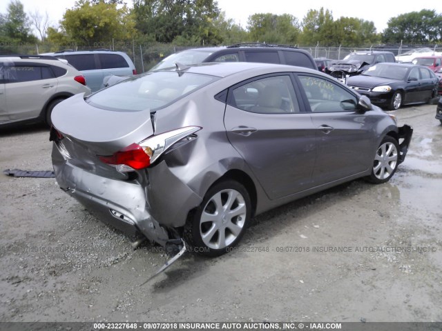5NPDH4AE2CH132678 - 2012 HYUNDAI ELANTRA GLS/LIMITED TAN photo 4