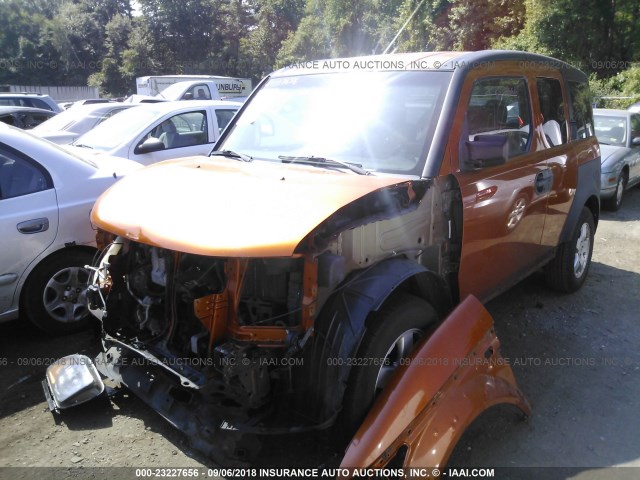 5J6YH18348L004282 - 2008 HONDA ELEMENT LX ORANGE photo 2