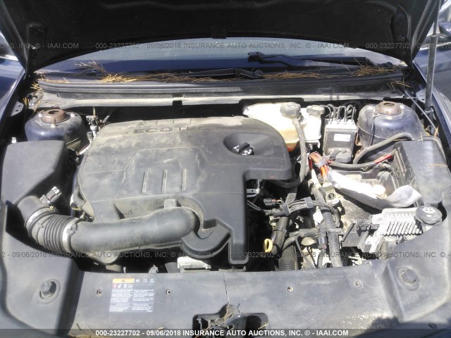 1G1ZC5EU8BF182496 - 2011 CHEVROLET MALIBU 1LT ლურჯი ფოტო 10