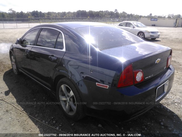 1G1ZC5EU8BF182496 - 2011 CHEVROLET MALIBU 1LT ლურჯი ფოტო 3