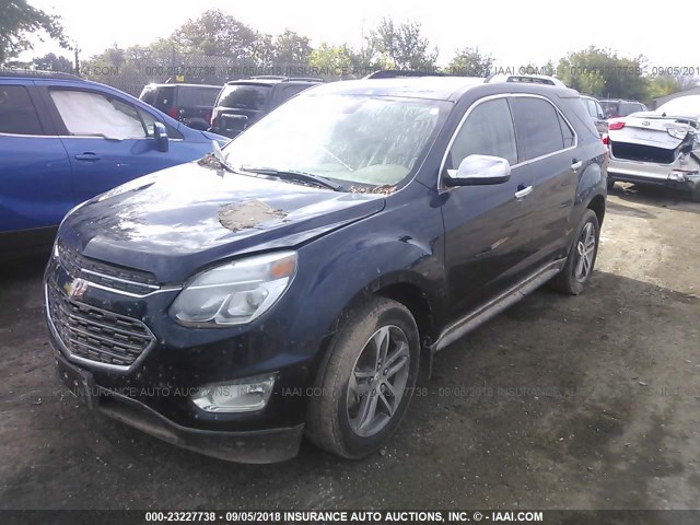 2GNFLGEK7G6276348 - 2016 CHEVROLET EQUINOX LTZ Dark Blue photo 2