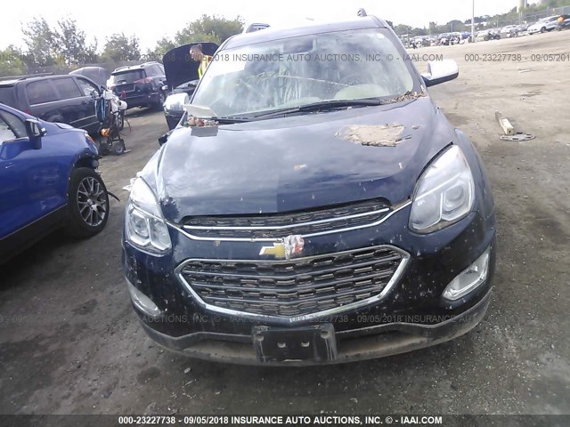 2GNFLGEK7G6276348 - 2016 CHEVROLET EQUINOX LTZ Dark Blue photo 6